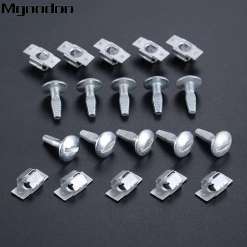 10PCS Car Clips Plastic Rivets Fastener Engine Gearbox Lower Plate Screw Clamp Clip for Citroen C5 C-Quatre Triumph Sega Peugeot