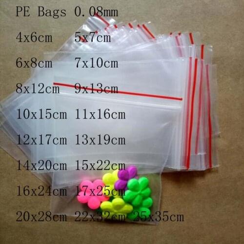 100pcs Clear Small Zip Lock Plastic Jewelry Bags Reclosable Transparent Plastic Ziplock Bags Food/jewelry Packaging And Display
