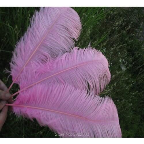 100 pcs pink ostrich feathers 45-50 cm / 18-20 inches ostrich feather wedding celebration decoration