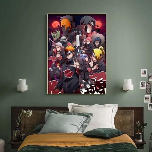 Anime Naruto Poster Uchiha Canvas Painting Wall Art Picture Mural Modular Living Room Bedroom Home Decoration