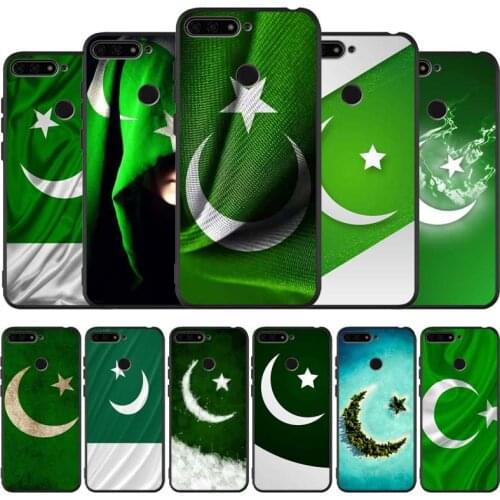 Pakistan Flag black Silicone Phone Case For honor 30 20 Pro 8 8X 9 10 20 Lite Mate 10 20 30 Lite Pro cover
