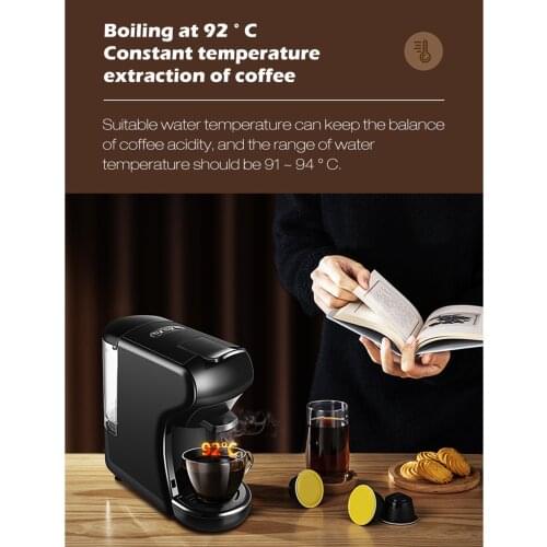 Espresso Machine Single Serve Coffee Maker Programmable Buttons for Nespresso Compatible Capsule Lungo EU plug