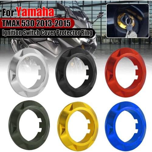 For YAMAHA TMAX T-MAX 530 TMAX530 T-MAX530 13-15 Motorcycle CNC Ignition Switch Cover Key Switch Protector Ring 2013 2014 2015