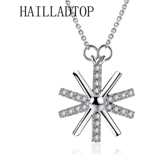 Irregular Sunlight Pendant Necklace Superstar Same Style CZ Crystal Shiny Burning Sun Pendant Sunlight Link Chain Chic Necklace