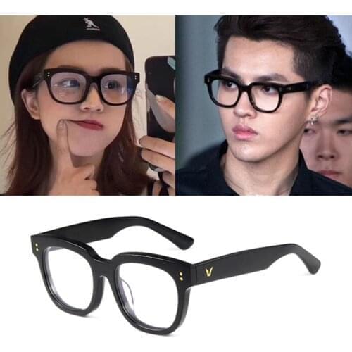 2021 Fashion Luxury Brand Design Square Big Frame Glasses Oversized Optical Glasses Frame Spectacles Women Men Eyewear Frames