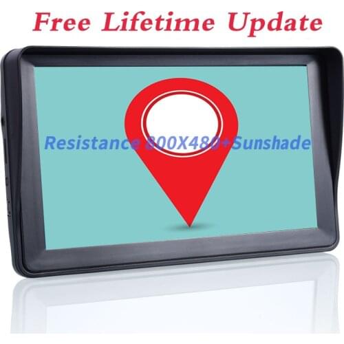 Oriana 7-inch Car Navigation Touch Screen 8G128MB Sat Turck Navigator the Last Europe/Russia/America/Israel map