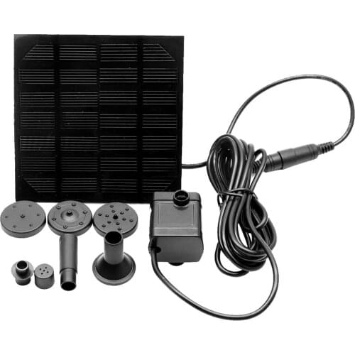 Solar Panel Powered Water Fountain Pool Pond Garden 1.2W Water Sprinkler Sprayer Solar Pump With Water Pump 7 Spray Heads