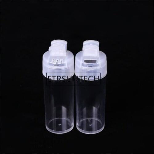500pcs Empty Glitter Shaker Chilli Powder Sea Salt Bottle Container Flip Top Powder Sifter Plastic Bottles Double Lids