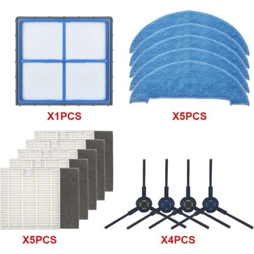 Robot Vacuum Cleaner HEPA Filter side brush mop for ilife V8 V8s X750 A7 X800 X785 V80 Robotic Vacuum Cleaner Parts Accessories