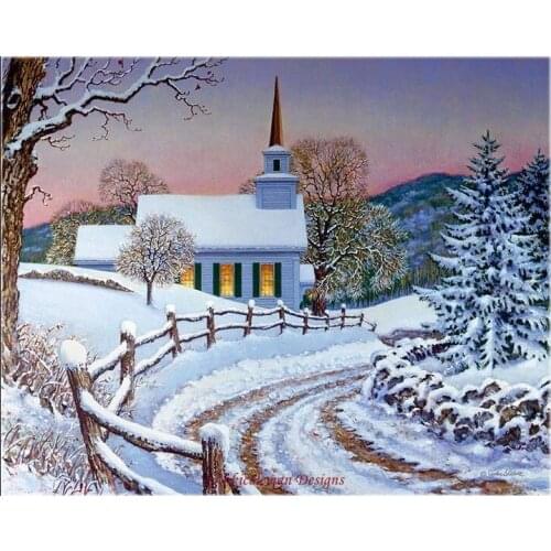 Needlework for embroidery DIY DMC High Quality - Counted Cross Stitch Kits 14 ct Oil painting - Silent Night