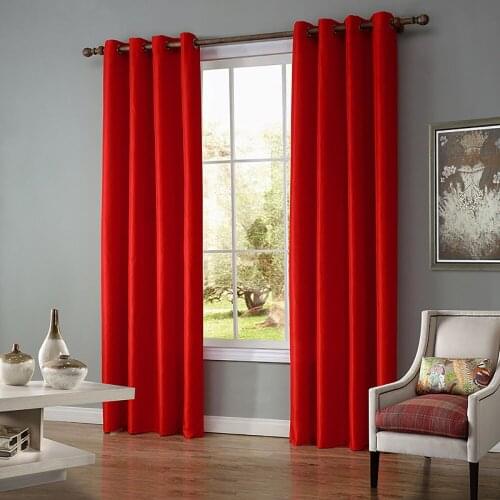 Lychee Modern Blackout Curtains for Living Room Bedroom Curtains for Window Treatment Drapes Solid Finished Blackout Curtains