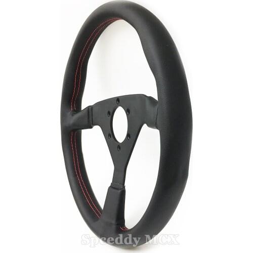 Spceddy MCX Racing Drift Steering Wheel 14 Inch 350mm Car Sports Steering Wheel Leather Universal