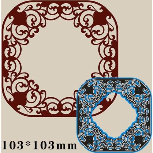 103*103mm Hollow in the Middle Metal Dies for 2020 New Stencils DIY Scrapbooking Paper Cards Craft Making New Craft Decoration
