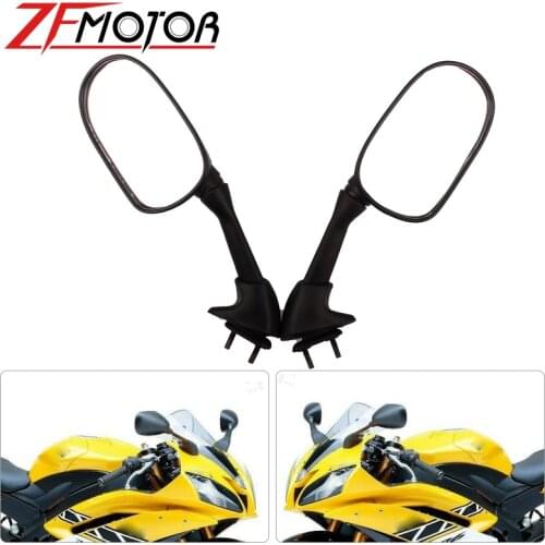 Universal Motorcycle Mirrors Rearview Mirror Mirrors For Yamaha YZF R6 2003 2004 2005