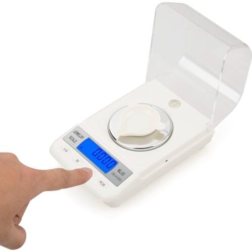 0.001g Precision Digital Jewelry Scale 50g 0.001 Electronic Diamond Milligram Ounce Scales Gem Carat Lab Counting Weight Balance