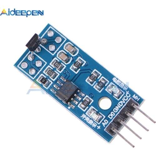1PCS Hall Sensors Module 3144E 4pin Hall Switch Speed Magnetic Swiches Speed Counting Sensor Module For Arduino Smart Car