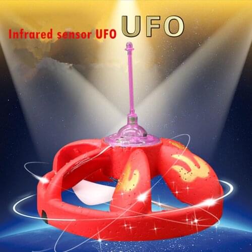 1PCS UFO Mini Helicopter RC Robot Hovering Floating Flying LED Magic UFO Radio Infrared Induction Sensor UFO Toy UFO Model