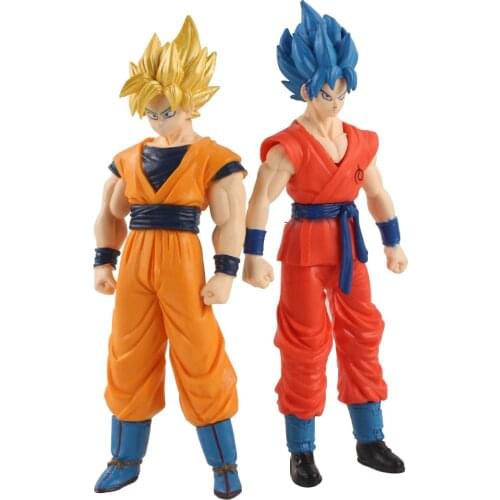 2pcs Anime Action Figure Dragon Ball Son Goku Soldier Gohan Kakarotto