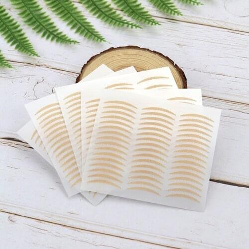 24 Pairs Narrow Carnation Paper Double Eyelid Sticker Fiber Adhesive Eyelid Stickers Eye Tapes Adhesive New Eye Tapes