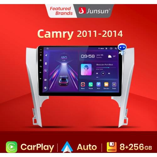 Junsun V1 2G+32G Android 10.0 DSP For Toyota Camry 8 50 55 2011-2014 Car Radio Multimedia Video Player Navigation GPS 2 din dvd