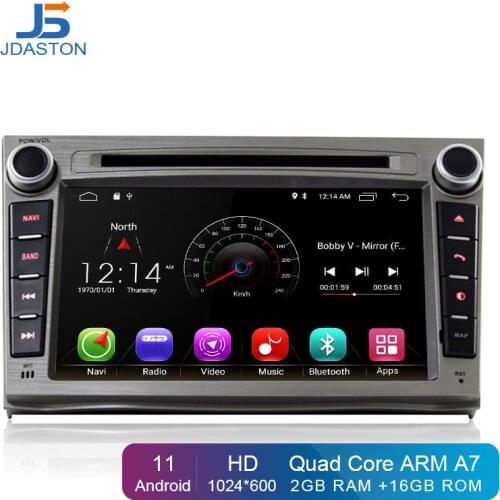 JDASTON Android 10.0 Car DVD Player For SUBARU OUTBACK 2008-2013 Multimedia GPS Navigation 2 Din Car Radio Stereo Autoaudio IPS