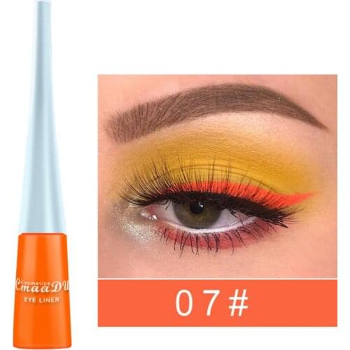 Cmaadu Color Eyeliner 12 Candy Colors Quick Dry Liquid Eye liner Eyeshadow Pen Longlasting Waterproof Makeup Eyes Cosmetics TSLM