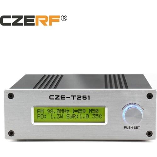 CZE-T251 25w Watts wireless Mono/Sterep fm transmitter with outdoor antenna kits
