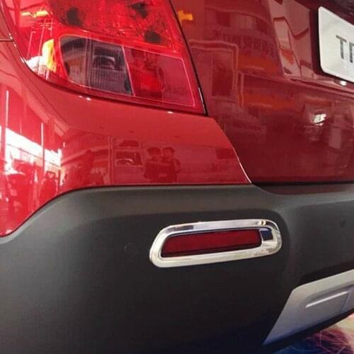 For Chevrolet Trax 2014 2015 2016 accessories ABS Chrome Car rear fog light lamp Panel styling cover trim