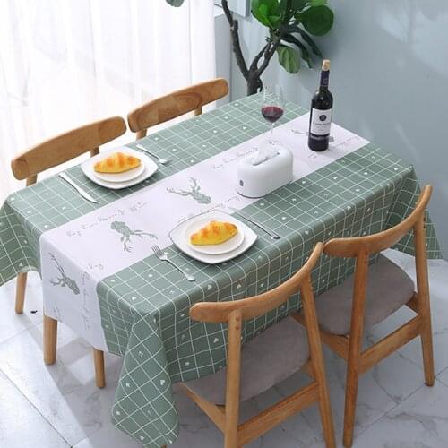 Home Tablecloth Environmental Protection Material PVC Tablecloth Anti Scalding Waterproof And Oil Proof Table Mat