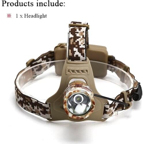 Anjoet CREE 3800LM XM-T6 Led Headlamp Headlight Camouflage led Head Lamp Rechargeable Lantern Lamp Camping Hiking Fishing Light