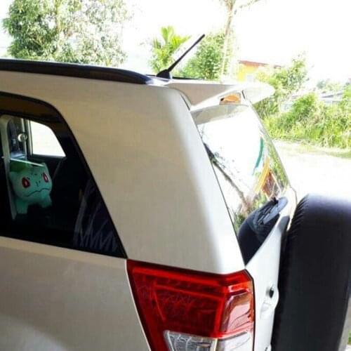 Use For Suzuki Grand Vitara 2009-2013 Spoiler ABS Plastic Forging Carbon Fiber Look Rear Trunk Wing Car Body Kit Accessories