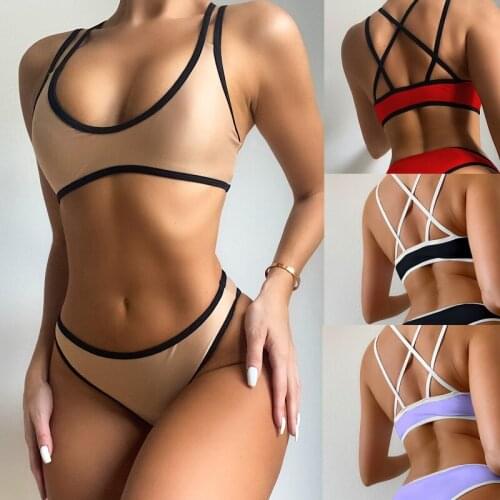 Patchwork Bikinis Set Women Swimsuit Summer Beach Wear Brazilian Biquinis Female Bathing Suits 2021 Sexy Women Bikini Swimwear