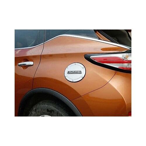 Fuel Gasoline Tank Gas Cap Cover Trim for Nissan Murano Black Words 2015-2017