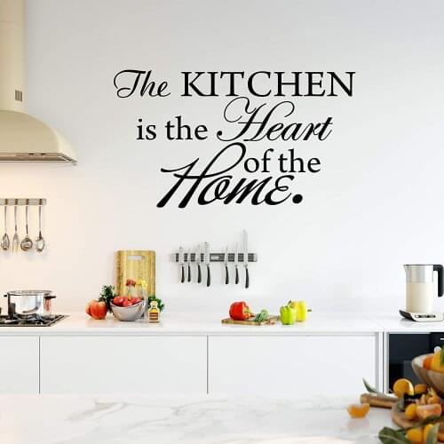 Kitchen Wall Stickers The Core of Home Wall Decal Stickers Decoration-Dining Vinyl Wall Sayings Kitchen Wall Fashion Decoration5