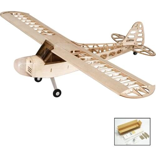 DIY Flying Model S0801 Balsa Wood RC Airplane 1.2M Piper Cub J-3 Remote Control Aircraft KIT Version DIY Toys For Kids