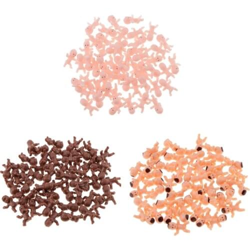50pcs Mini Newborn Baby Doll Toy Collection Baby Shower Decor DIY Craft Party Bag Filler Toys Gift 3 Types