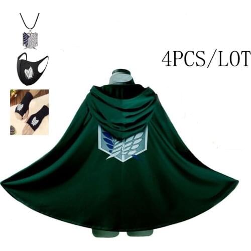 Fashion Anime no Kyojin Cloak Man Cape Clothes Attack On Titan Cosplay Costume Fantasia Attack on Titan Plus Halloween Costumes
