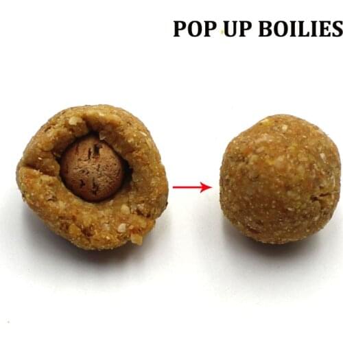 15pcs Carp Fishing Accessories Boilies for Zig Rig Hair Chod Ronnie Rig Pop UP Boilies for Carp Fishing Tackle Equipment