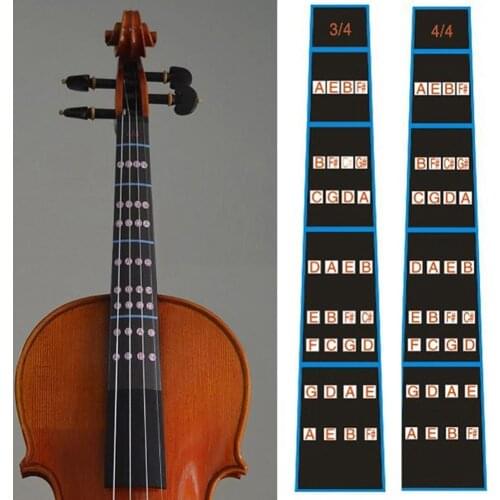 Beginner Practice 4/4 3/4 Violin Fingerboard Scale Sticker Finger Chart Guide Violin Fingerboard Scale Sticker Finger Chart Guid