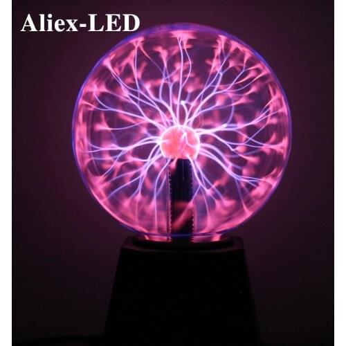 Novelty 2020 Lava Lamp LED Plasma Ball Lamp Touch Night Light 3/4/5/6inch Magician Dream for Kids Gift Christmas Magic Lamp