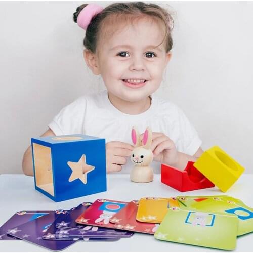 New Wooden Rabbit Magic Box And Secret Rabbit Boo Hide-And-Seek Magic Game Interesting Brain Teaser Toys Kids Toys Birthday Gift