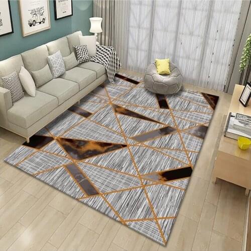 Nordic Simple Geometry Carpet Living Room Sofa Coffee Table Bedside Pad Bedroom Rug Washable Kitchen Factory Floor Wholesale Mat