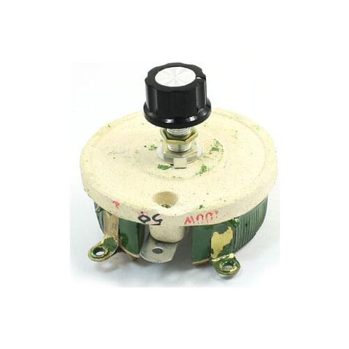 Wirewound Ceramic Potentiometer Top Rotary Rheostat Resistor 100W 1R/5R/10R/20R/30R/50R/100R/150R/200R/300R/500R/1KR/2KR/3KR