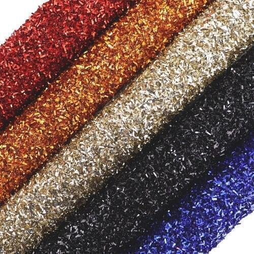 30x132cm Roll Tinsel Christmas Glitter Fabric Faux PU Leather Roll For Decorate Gift Boxes Hair Bows Warring CraftsDIY AY113