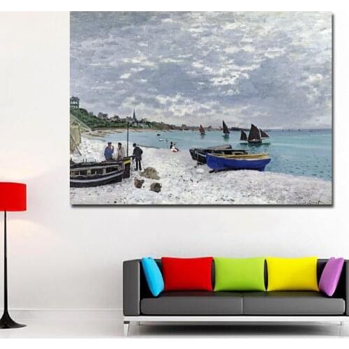 SELFLESSLY Claude Monet painting the artists garden at giverny canvas prints hot sell pictures free shipping