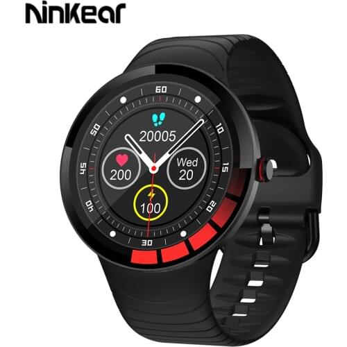 Ninkear E3 Smart Watch Mens IP68 Waterproof 1.28 Inch Body Temperature Heart Rate Sleep Tracking and Mens Smart Sports Watch