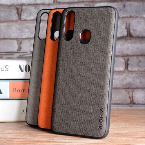 Textile fabric case for Vivo Y19 U20 U3 Y5S Z5i , withTPU+PC 2in1 material,phone case for Vivo Y19 U20 U3 case cover capa