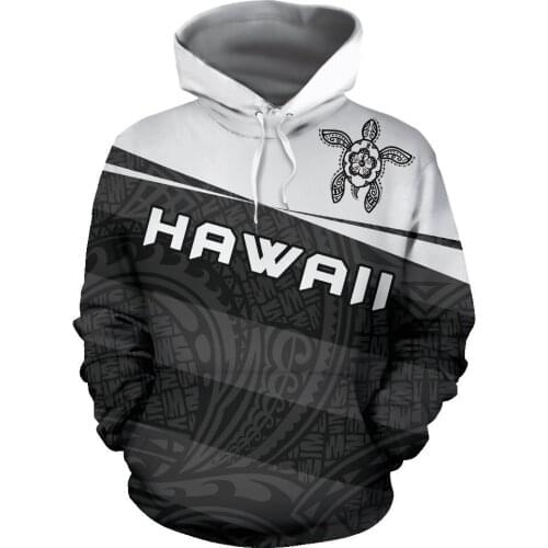 3D Printing Hawaii Hoodies Turtle Tribal Hoodie Armor Men Women New Fashion Autumn Hooded Unisex Pullover Culture Style