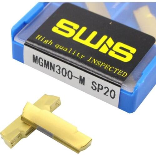 10pcs MGMN300 M SP20 Carbide Inserts CNC Lathe Grooving Inserts Carbide Blades Cutting Tool For Milling Machine Mayitr mgmn300