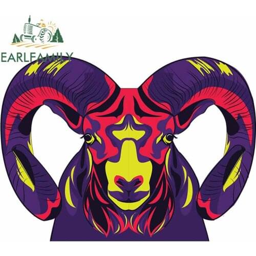 EARLFAMILY 13cm x 9.5cm for Paint the antelope Vinyl Car Wrap Bumper Laptop Car Stickers Cartoon Motorcycle Surfboard Decal